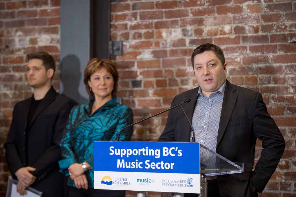 “All children need the opportunity to express themselves through music as part of their education, and know that this is a viable career path for them.” - Jon Garson, President & CEO, BC Chamber of Commerce